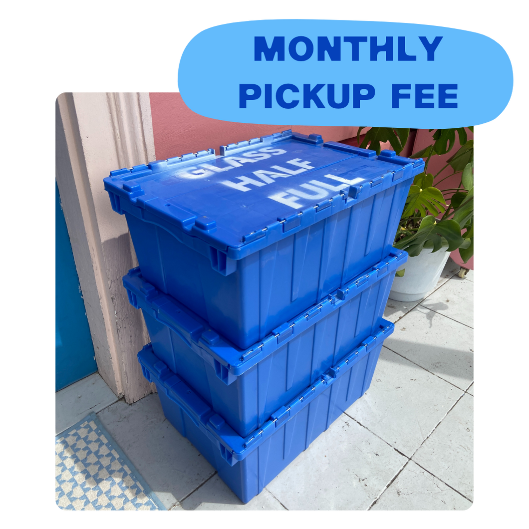 Monthly Pickup Fee: 3 Crates